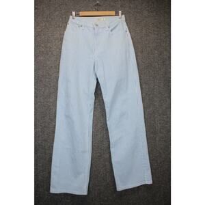 Abercrombie & Fitch Curve Love 27 4R 90s relaxed fit jean  blue white stripe